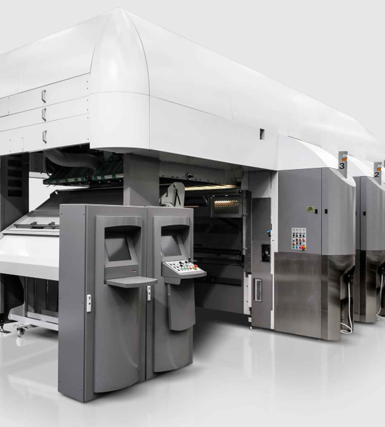 machines for industrial flexographic printing