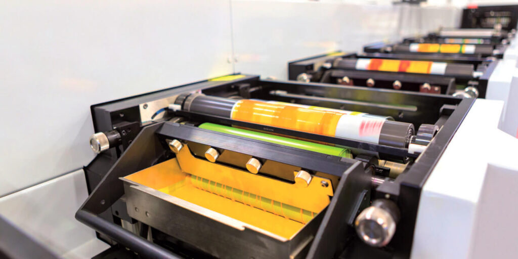 machinery for industrial flexographic printing