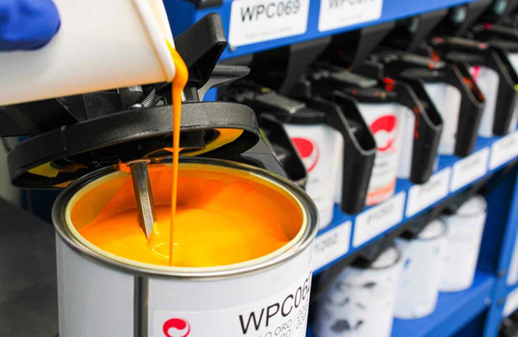 Flexographic machinery for printing in the chemical industry